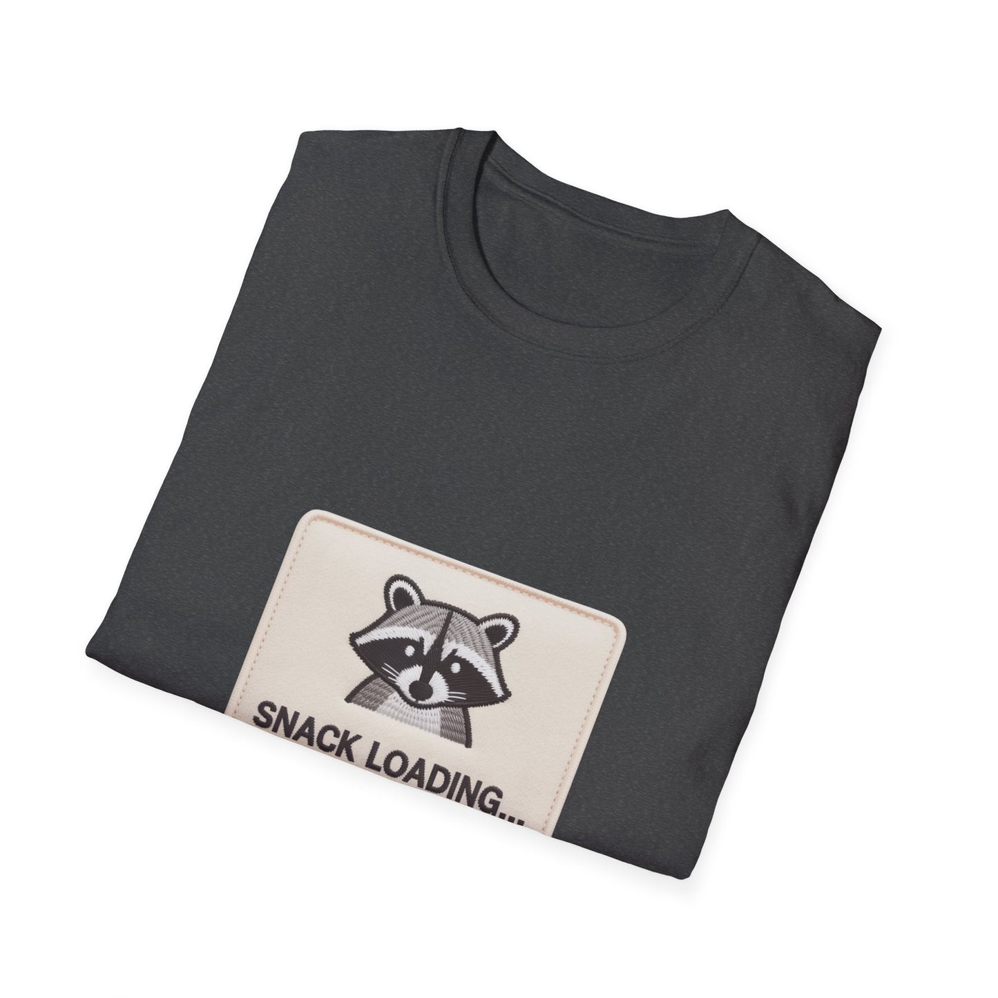 Awesome 'Snack Loading' Raccoon T-Shirt - Funny Animal Humor Tee for Foodies, Gamers & Hungry Souls!