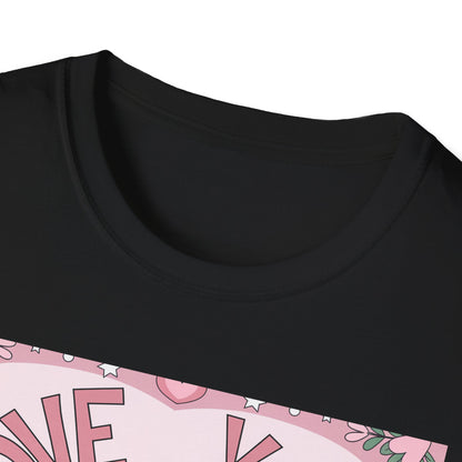 Charming "Love You Forever" Floral T-Shirt - Romantic Daisy & Rose Bouquet Tee for Sweet Hearts & Special Gifts