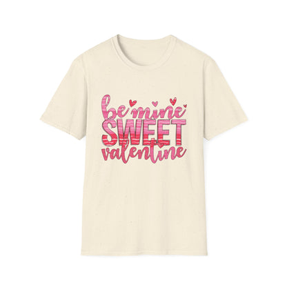Adorable Be Mine Sweet Valentine T-Shirt | Charming Pink Hearts & Glitter Love Tee - Perfect Valentine's Gift