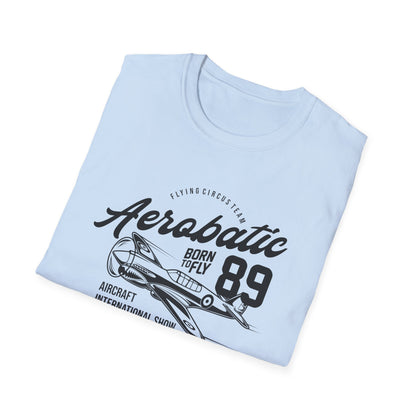 Epic Aerobatic 89 T-Shirt for Pilots & Aviation Fans | Vintage Warhawk 'Born to Fly' Air Show Tee