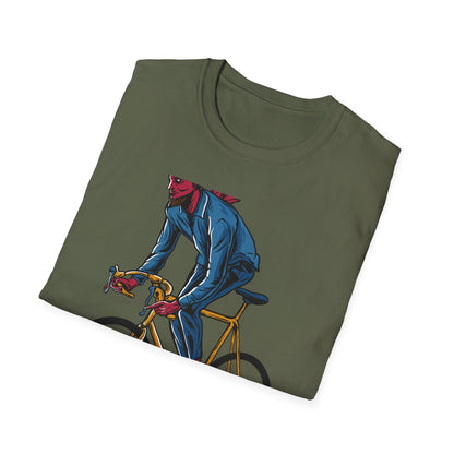 Rad Devil Cyclist T-Shirt - Edgy Urban Bike Rider Tee | Unique Men's & Women's Cycling Apparel