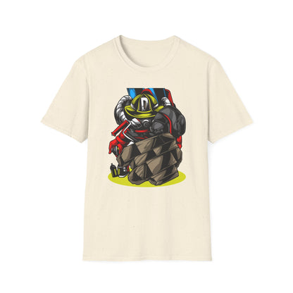 Epic Firefighter Hero T-Shirt | Fearless Urban Art Tee for First Responders & Protectors