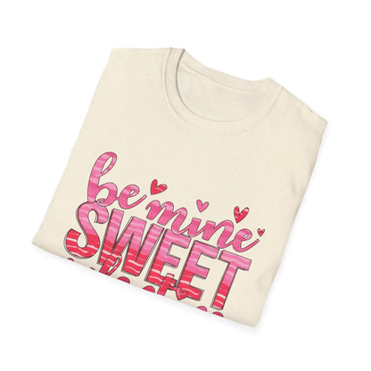 Adorable Be Mine Sweet Valentine T-Shirt | Charming Pink Hearts & Glitter Love Tee - Perfect Valentine's Gift