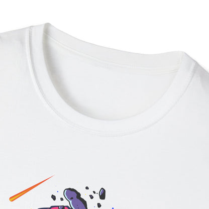 Epic Space Surfer Astronaut T-Shirt | Thrilling Galactic Rocket Ride Design Tee for Sci-Fi & Adventure Fans