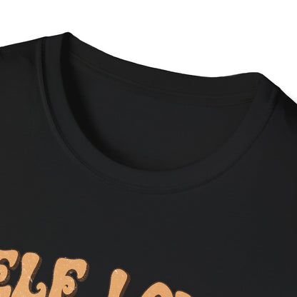 Empowering Self Love Is The Best Love T-Shirt | Groovy Retro Gift Tee | Positive Vibes Checkerboard Style