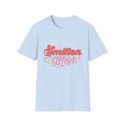 Adorable Smitten Kitten T-Shirt | Groovy Retro Cat Lover Tee | Perfect Pet Mom Gift | Cute & Chic