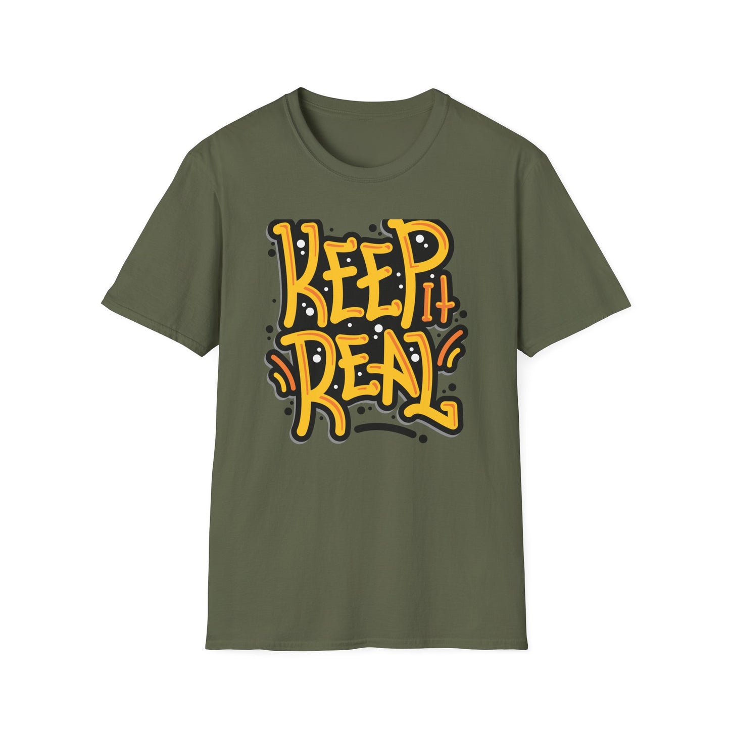 Bold Keep It Real T-Shirt: Authentic Street Style Graphic Tee | Express Yourself Urban Fashion Statement