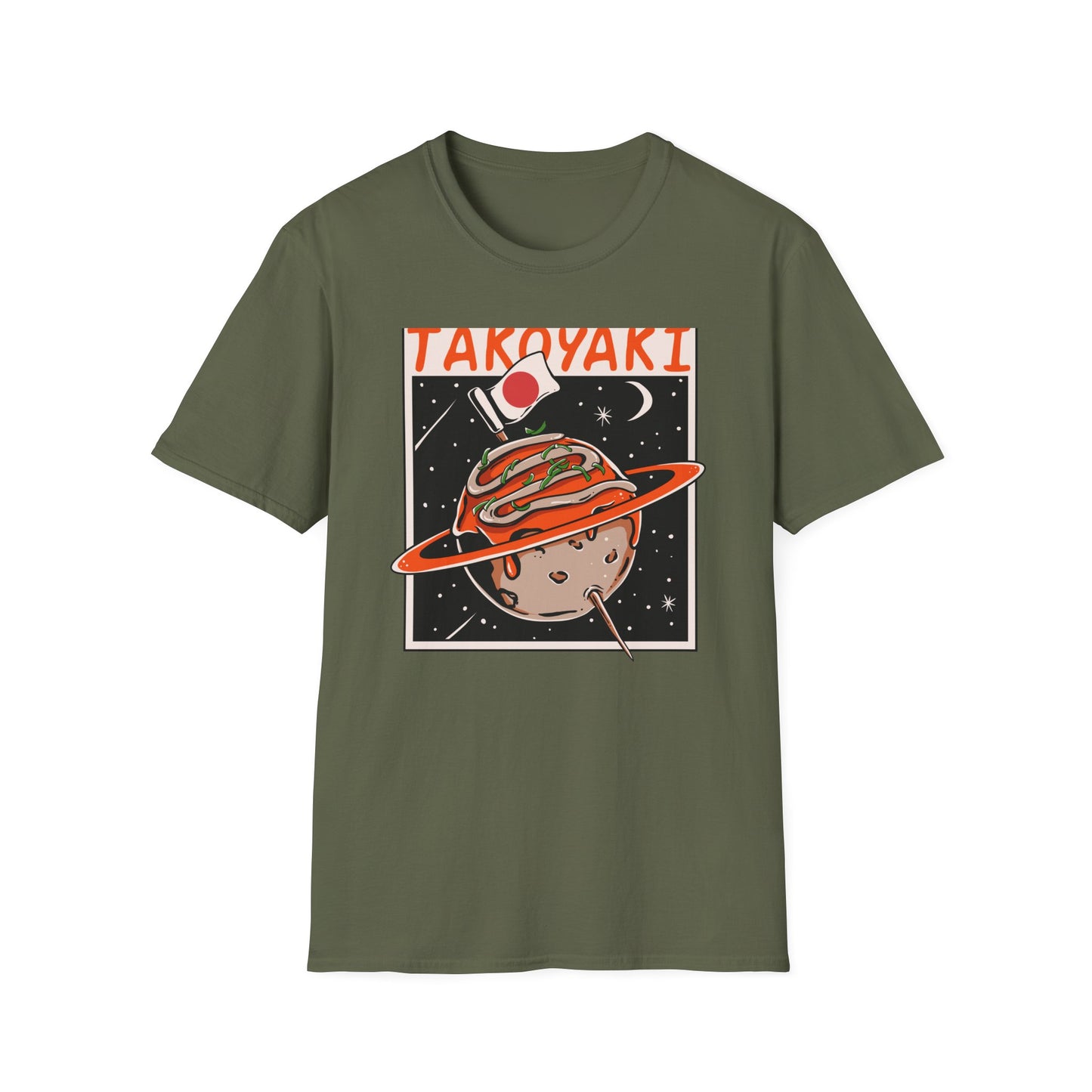Epic Takoyaki Planet T-Shirt | Stellar Japanese Street Food & Space Lover Graphic Tee | Unique Japan Culture Apparel