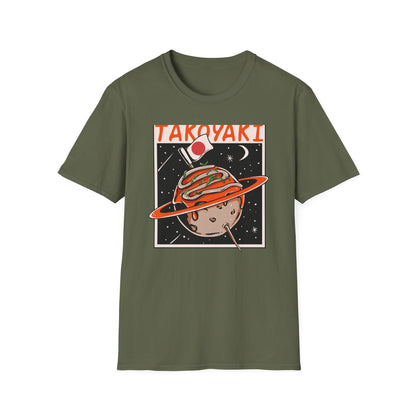 Epic Takoyaki Planet T-Shirt | Stellar Japanese Street Food & Space Lover Graphic Tee | Unique Japan Culture Apparel