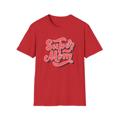 Super Mom T-Shirt | Vibrant Retro Script Tee | Ultimate Mother's Day Gift for Best Moms & Women
