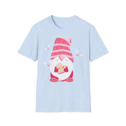 Adorable Valentine's Day Gnome T-Shirt | Sweet Heart Gift Tee for Her & Couples
