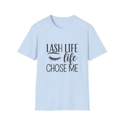 Lash Life Chose Me T-Shirt | Chic Eyelash Artist & Tech Tee | Empowering Beauty Lover Gift | Trendy Salon Wear