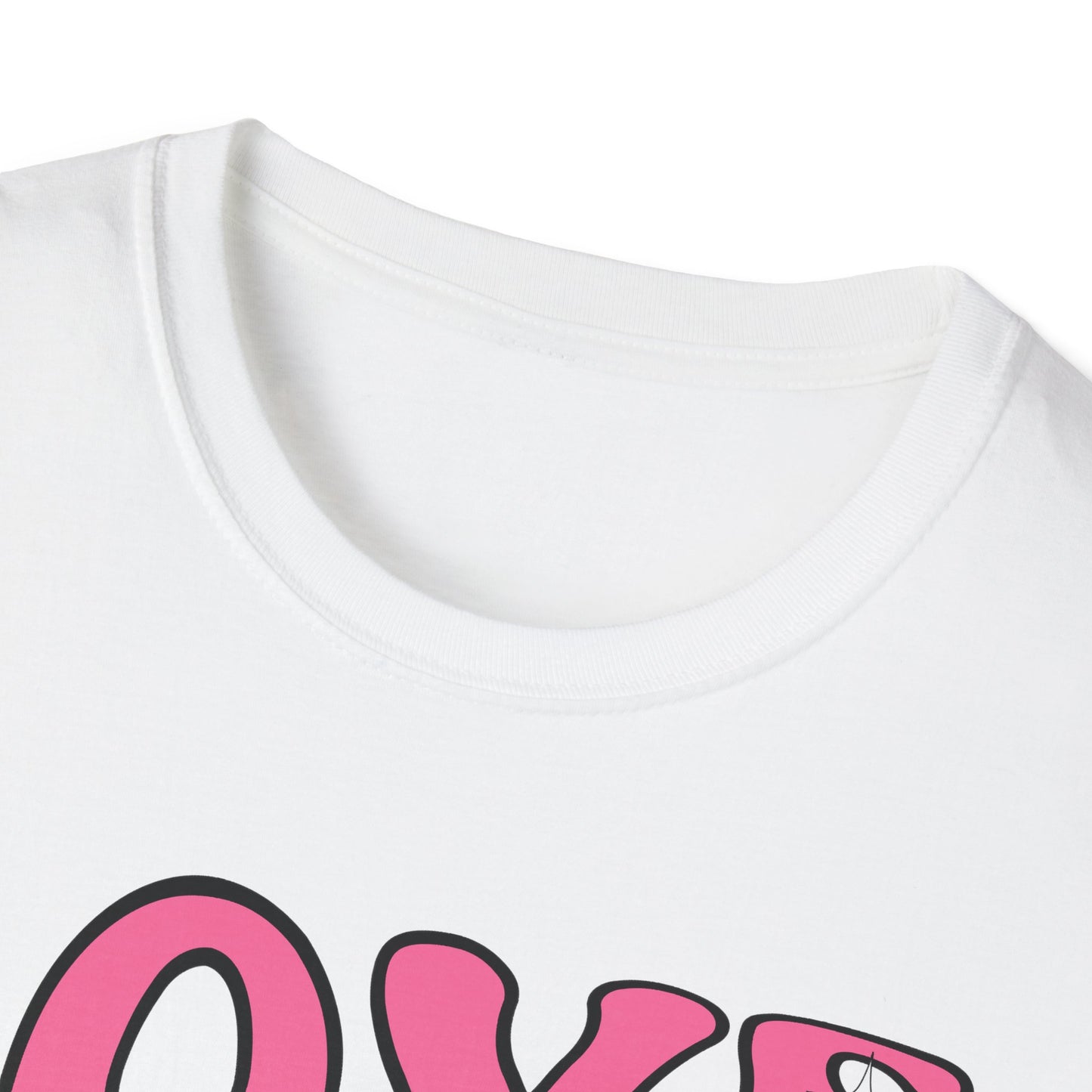 Groovy Pink Love Heart T-Shirt | Retro Y2K Sparkle Tee | Adorable Valentine's Day Gift for Her & Him