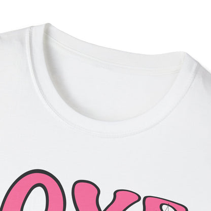 Groovy Pink Love Heart T-Shirt | Retro Y2K Sparkle Tee | Adorable Valentine's Day Gift for Her & Him