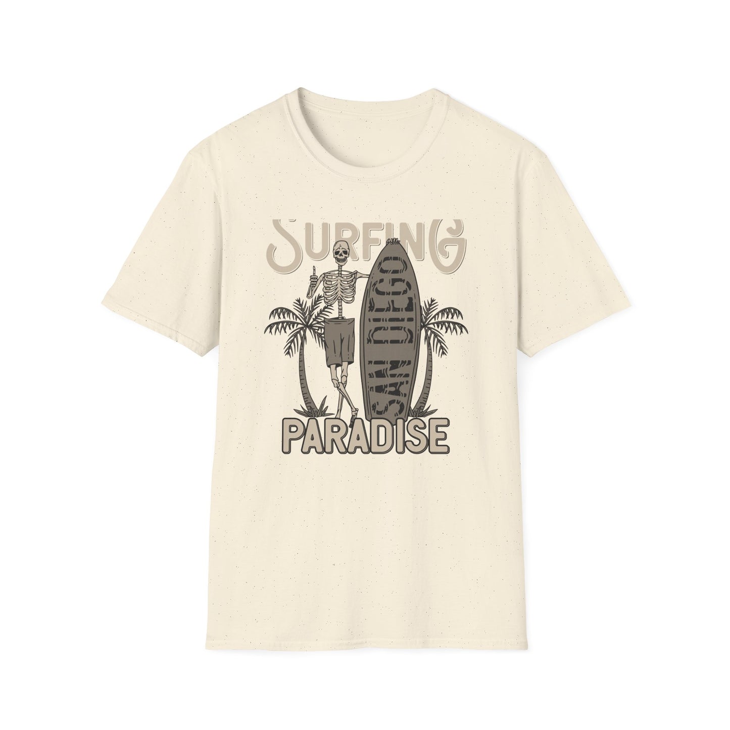 Awesome California Surfing Paradise Skeleton T-Shirt - Vintage Beach Surfer Skull Tee | Epic Summer Vibes
