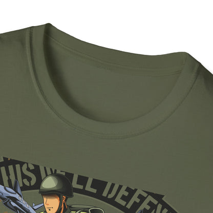 Epic American Soldier "This We'll Defend" T-Shirt | Vintage 1965 Military Veteran Patriot USA Tee