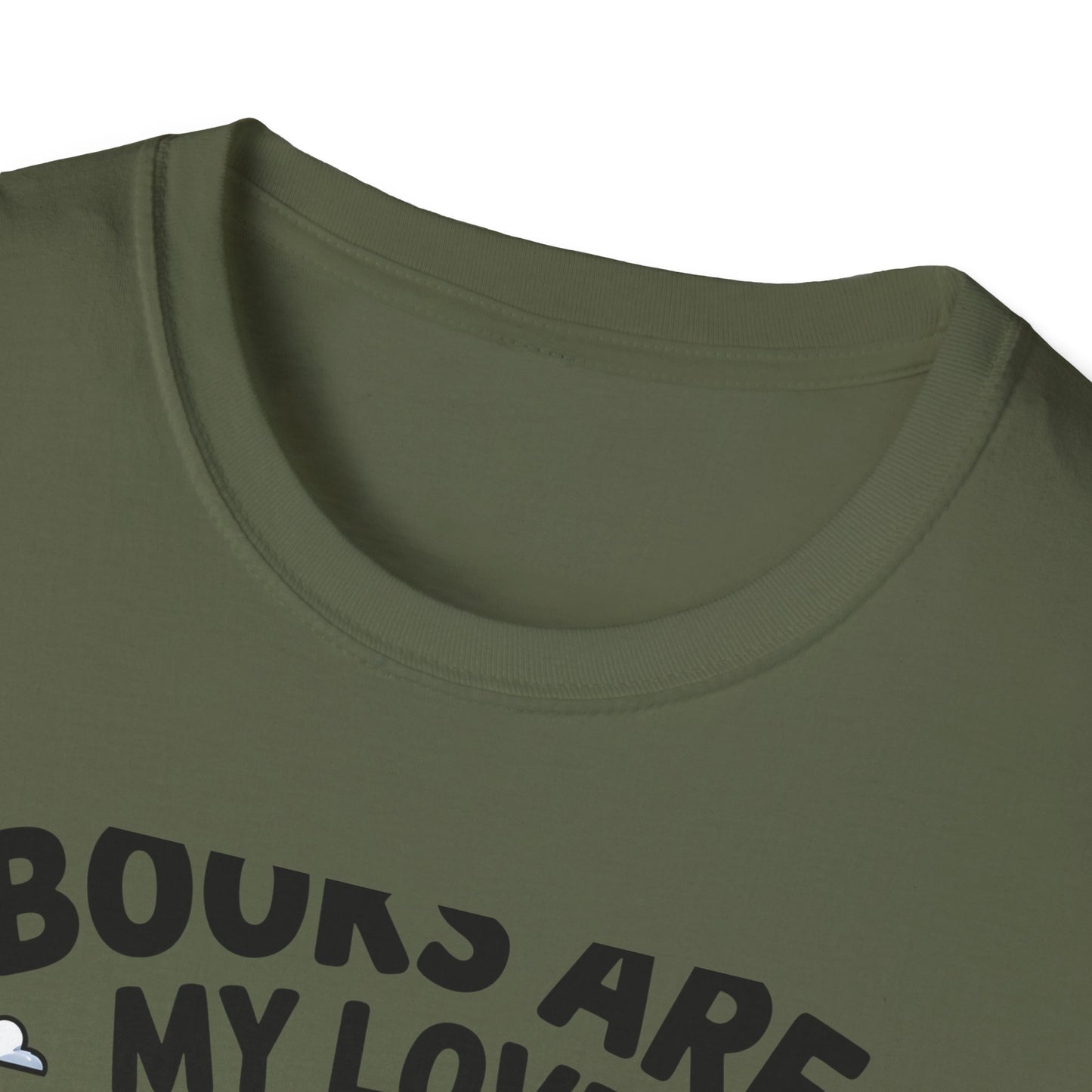 Adorable Reading Ghost T-Shirt | “Books Are My Love Language” Pink Cowboy Ghost Tee | Unique Book Lover Gift