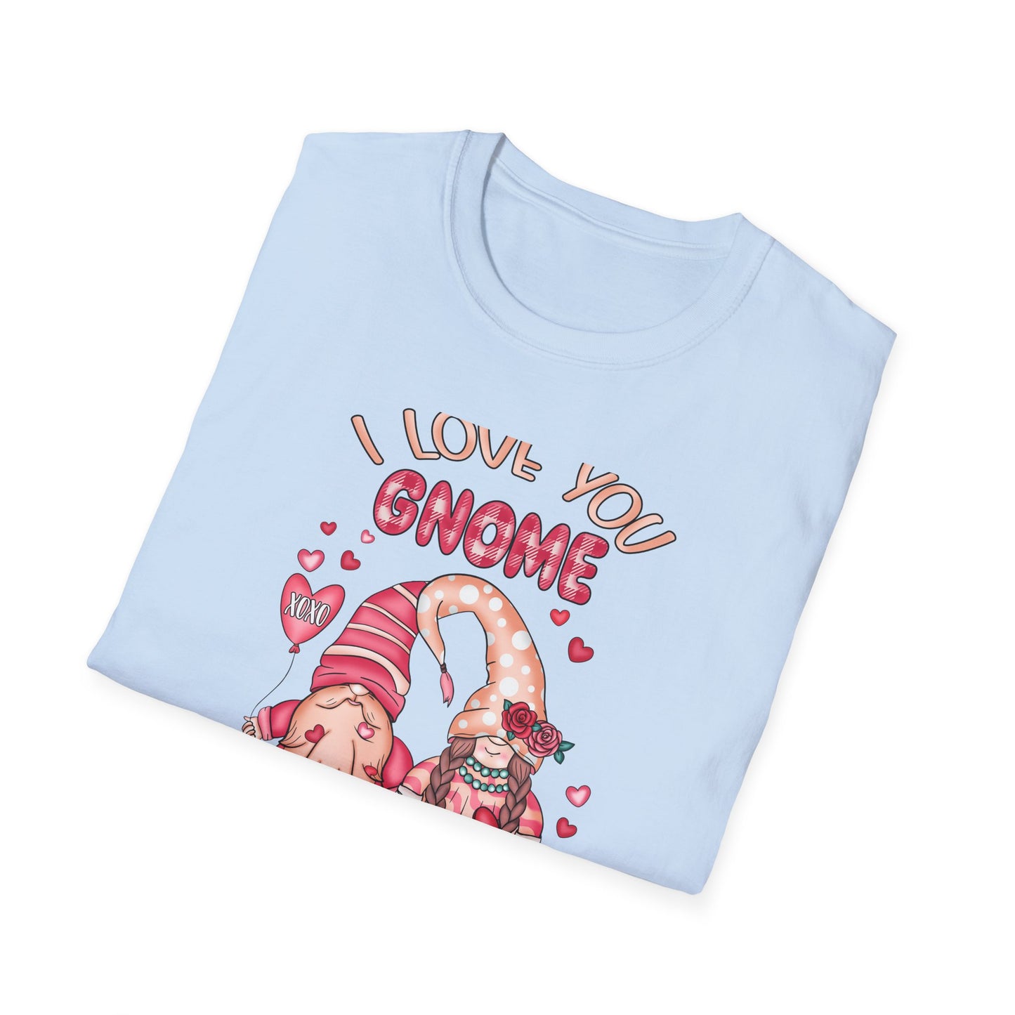 Charming "I Love You Gnome Matter What" T-Shirt | Cute Couple Gnomes Tee | Sweet Valentine's Day Gift for Her/Him