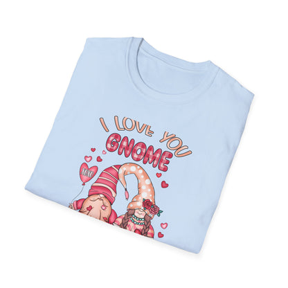 Charming "I Love You Gnome Matter What" T-Shirt | Cute Couple Gnomes Tee | Sweet Valentine's Day Gift for Her/Him