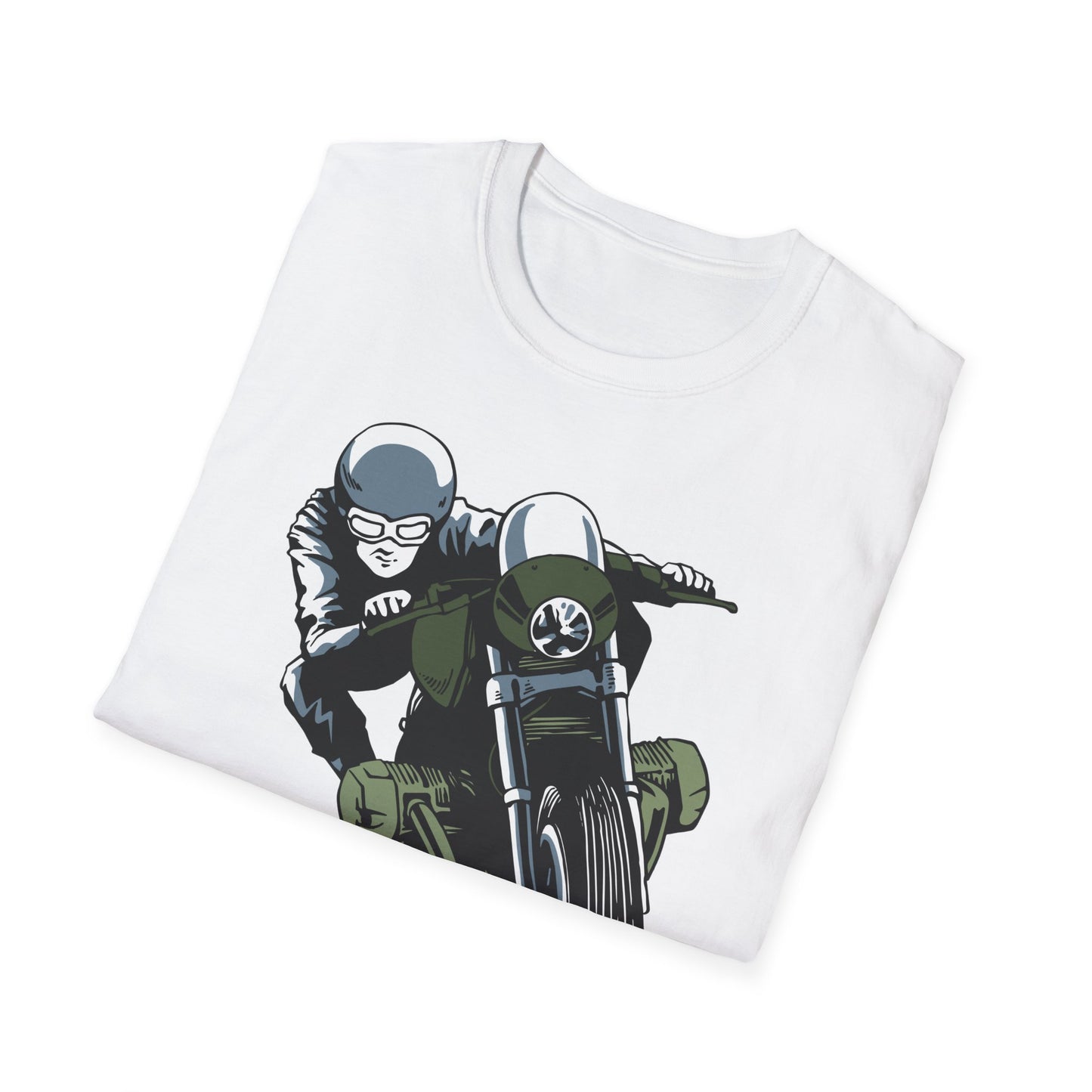Epic Cafe Racer Motorcycle Rider T-Shirt - Thrilling Vintage Biker Tee for Adrenaline Junkies & Road Trip Lovers