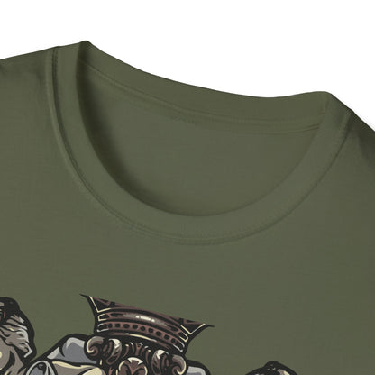 Majestic Divine Sun Bearer T-Shirt | Regal Classical Art Tee | Unique Statement Graphic for Art Lovers & Seekers of Power