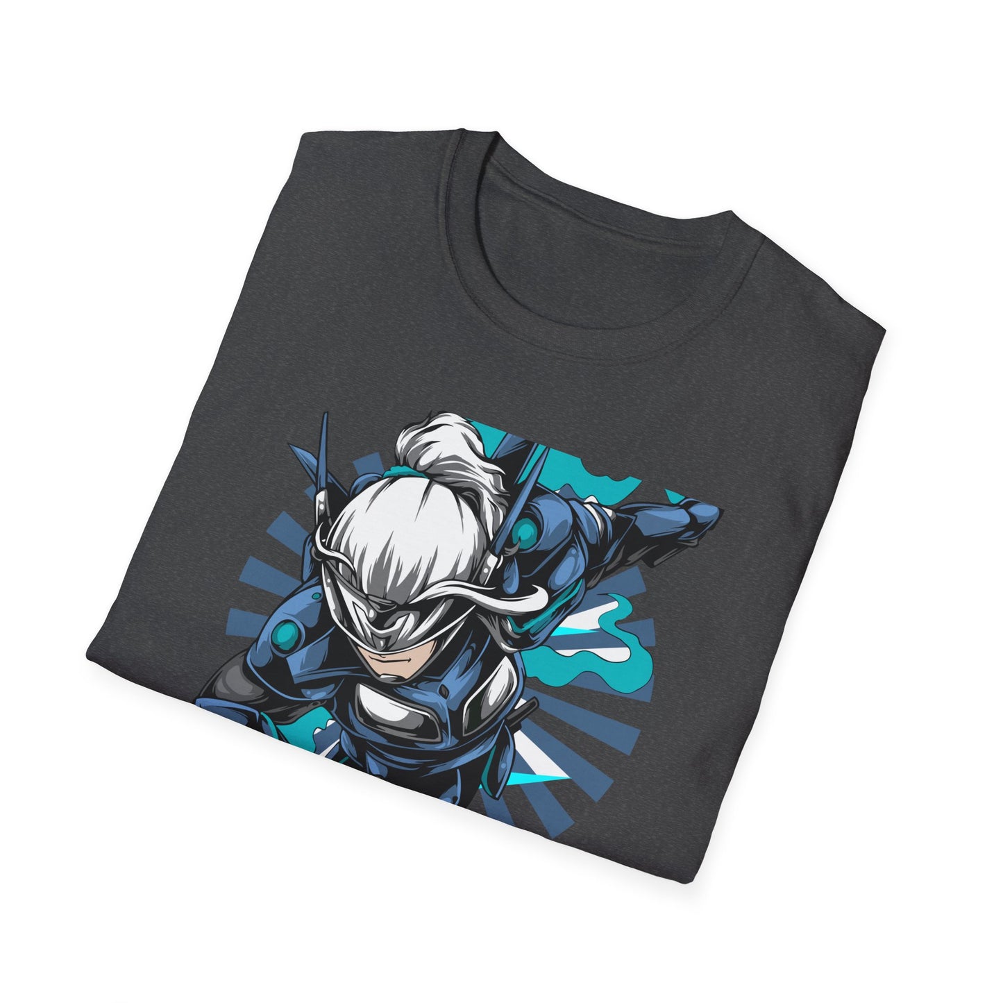 Epic Cybernetic Warrior Anime T-Shirt | Dynamic Futuristic Hero Manga Tee for Gamers & Sci-Fi Fans