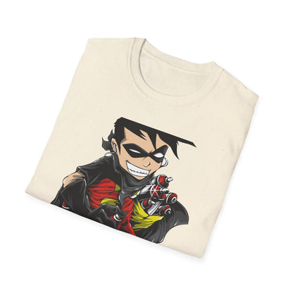 Dynamic Street Art Rebel T-Shirt | Urban Graffiti Artist Tee | Bold Comic Style Graphic Apparel
