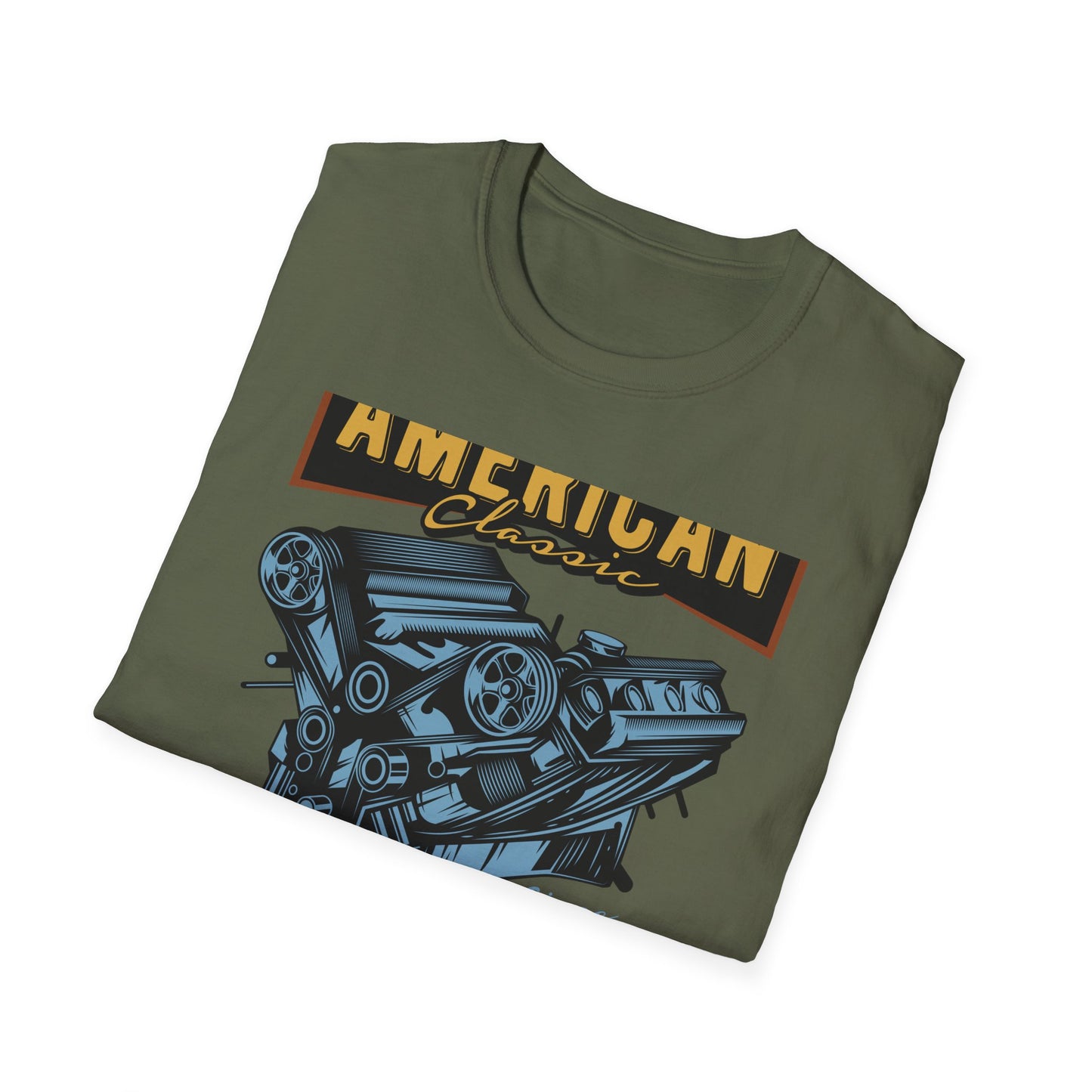 Epic American Classic Muscle Car V8 Engine T-Shirt | Authentic Garage Mechanic Tee | Since 1973 Vintage Car Lover Gift