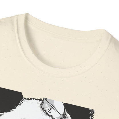 Fierce Sailor Panda T-Shirt | Unique Nautical Roaring Animal Graphic Tee for Bold Style