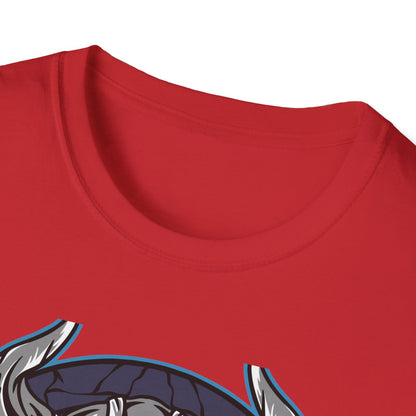 Epic Viking Skull T-Shirt | Fierce Horned Warrior Design Tee for Men | Bold Norse Mythology Apparel