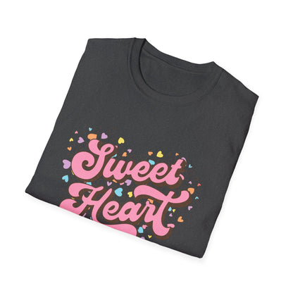 Sweet Heart Candy Hearts T-Shirt - Adorable Retro Valentine's Day Tee for Women & Girls | Unique Love Gift
