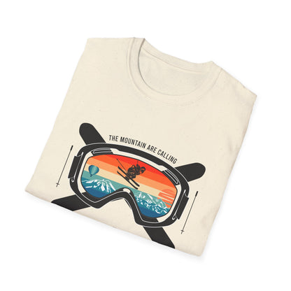 Epic Montana Skiing T-Shirt - Vintage Retro Mountain Goggles Tee for Adventure Seekers | 'The Mountain Are Calling'
