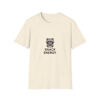 Cute Raccoon Snack Energy T-Shirt | Adorable Cookie Lover Tee | Funny Foodie Animal Fan Shirt | Ultimate Comfort Apparel