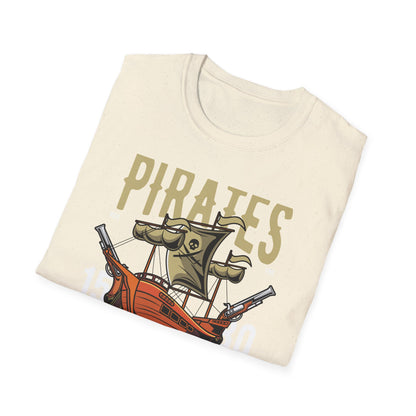 Bold Pirate Ship & Treasure T-Shirt | Work Like A Captain Play Like A Pirate Tee | Epic Adventure Lover Gift