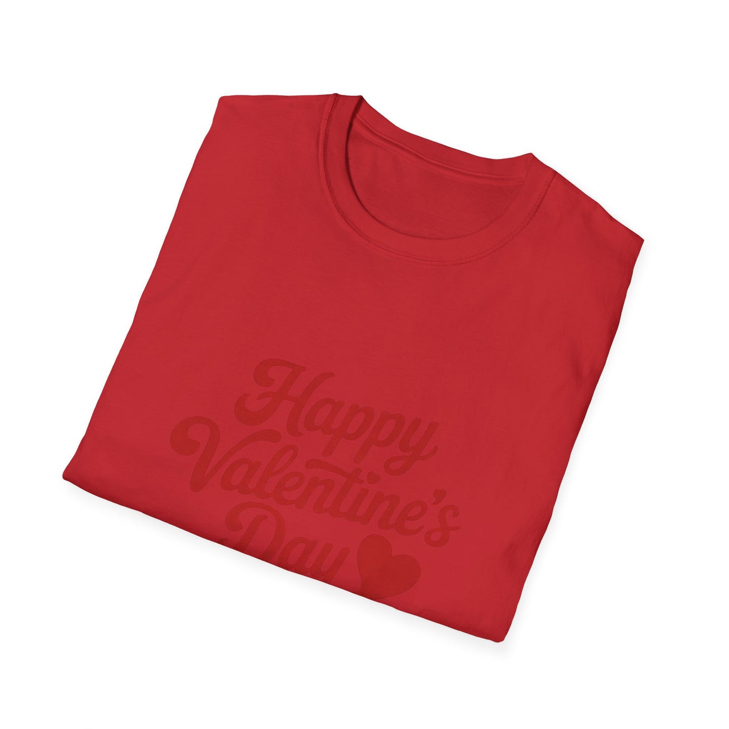 Sweet Happy Valentine's Day T-Shirt | Romantic Heart Script Tee for Couples & Loved Ones | Perfect Love Gift
