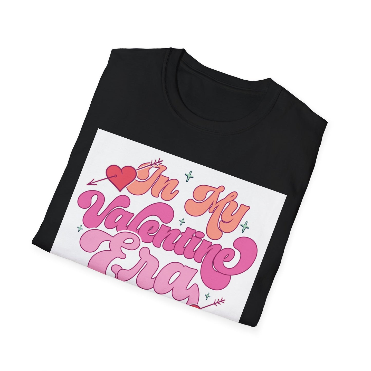 Adorable "In My Valentine Era" T-Shirt | Retro Groovy Love Heart Tee for Women & Girls | Trendy Valentine's Day Gift