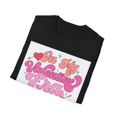 Adorable "In My Valentine Era" T-Shirt | Retro Groovy Love Heart Tee for Women & Girls | Trendy Valentine's Day Gift