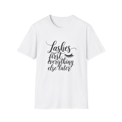 Fabulous Lashes First T-Shirt | Chic Beauty Lover Tee | Makeup Artist Gift | Trendy Lash Tech Apparel Must-Have