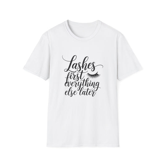 Fabulous Lashes First T-Shirt | Chic Beauty Lover Tee | Makeup Artist Gift | Trendy Lash Tech Apparel Must-Have