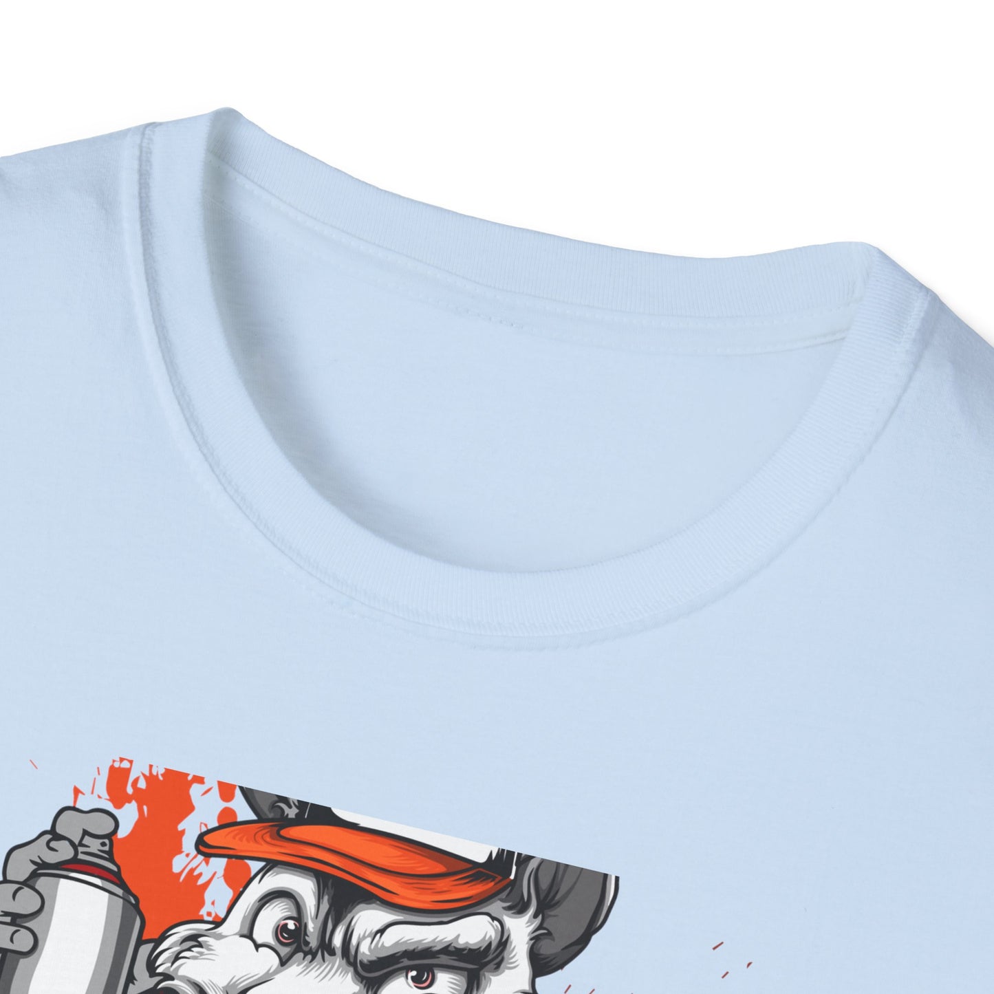 Unleash Your Inner Rebel: Epic Graffiti Rat T-Shirt - Bold Street Art Rodent Design with Spray Can for Urban Style