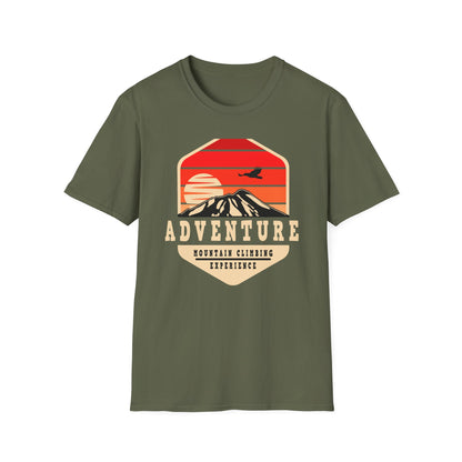 Epic Mountain Climbing Adventure T-Shirt | Vintage Sunset Hike Nature Tee | Explore & Conquer Gear Gift