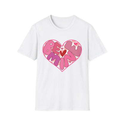 Sweet Be Mine Heart T-Shirt | Adorable Valentine's Day Love Tee | Retro Pink Aesthetic Gift for Her