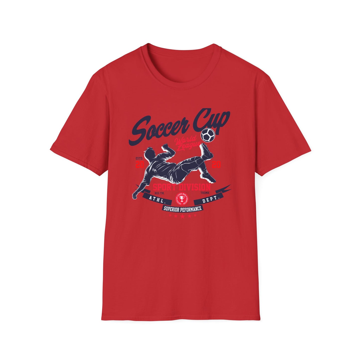 Dynamic Soccer Cup World League T-Shirt - Ultimate Sport Division Athletic Tee for Football Fans & Superior Performance
