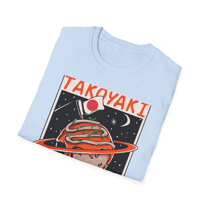 Epic Takoyaki Planet T-Shirt | Stellar Japanese Street Food & Space Lover Graphic Tee | Unique Japan Culture Apparel
