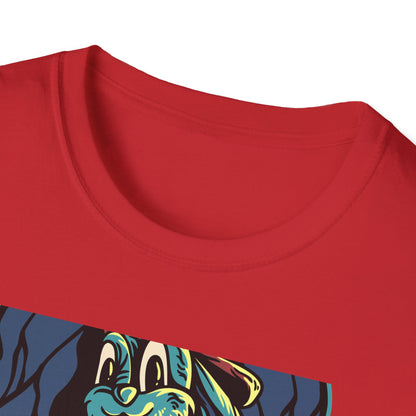 Cool Hip Hop Rabbit T-Shirt | Trendy Streetwear Bunny Tee | Vibrant Urban Animal Design | Unique & Awesome Unisex Apparel