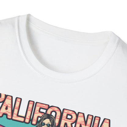 California Surfing Paradise T-Shirt | Retro San Diego Beach Babe Tee - Iconic Summer Waves & Vacation Apparel