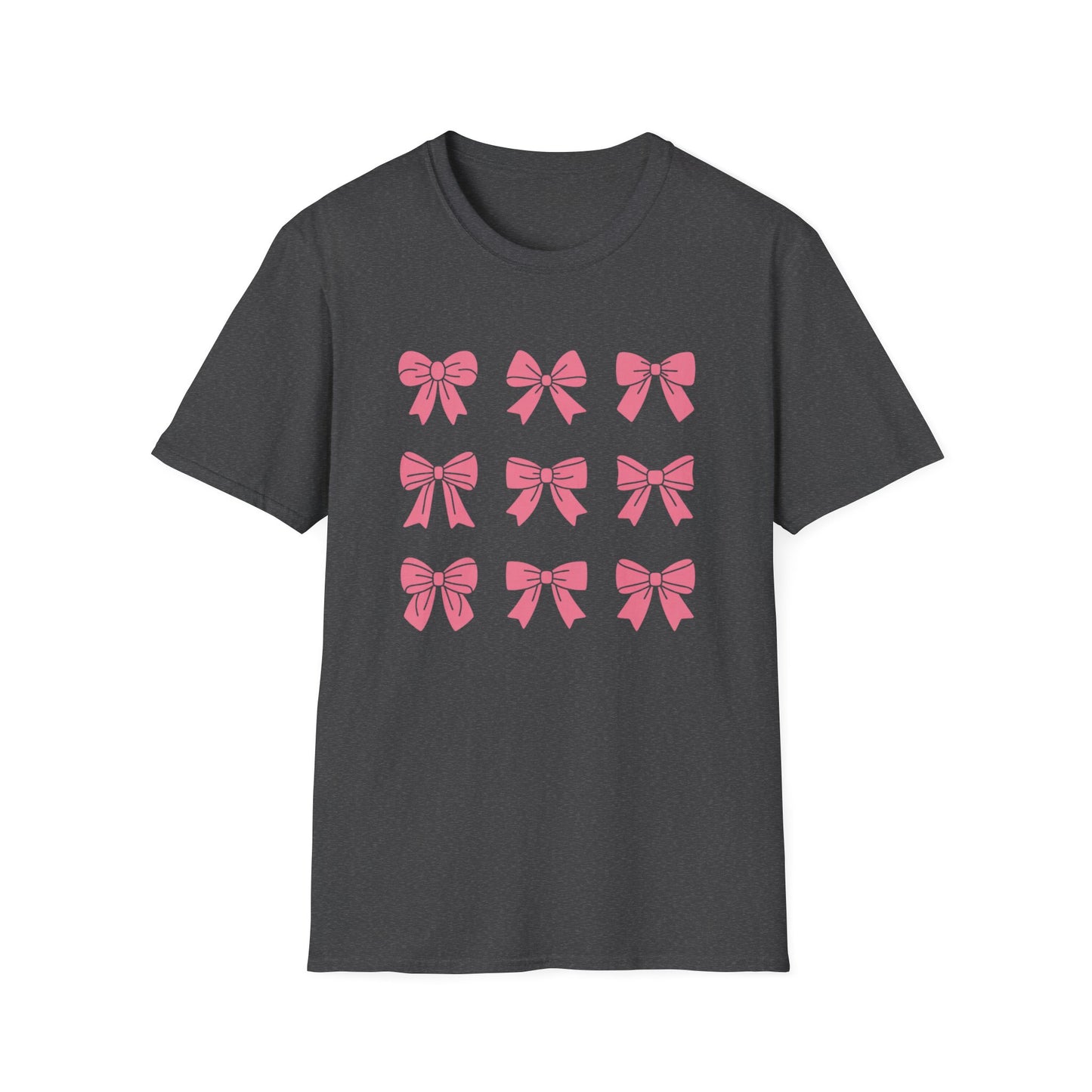 Charming Pink Bows T-Shirt | Adorable Coquette Aesthetic Tee for Women & Girls | Sweet Girly Fashion Top Gift