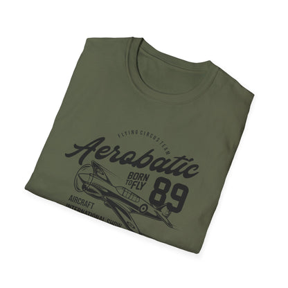 Epic Aerobatic 89 T-Shirt for Pilots & Aviation Fans | Vintage Warhawk 'Born to Fly' Air Show Tee