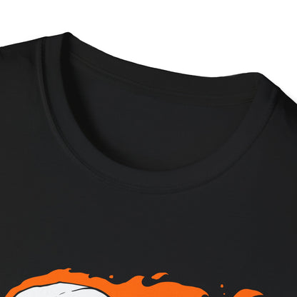 Epic Flaming Skull Skateboard T-Shirt – Rad Skater & Punk Rock Graphic Tee for Bold Street Style