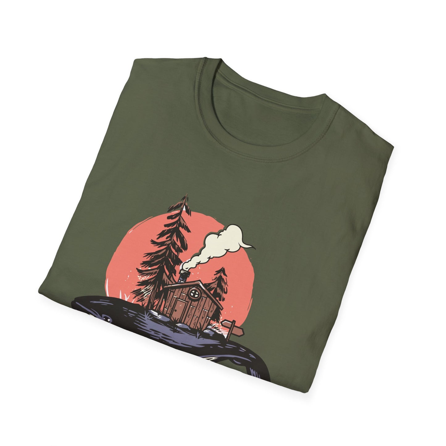 Breathtaking Whale Cabin T-Shirt | Enchanting Fantasy Art Tee for Nature Lovers & Dreamers